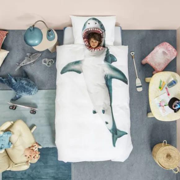 Snurk Shark Dekbedovertrek 140 x 200/220 cm