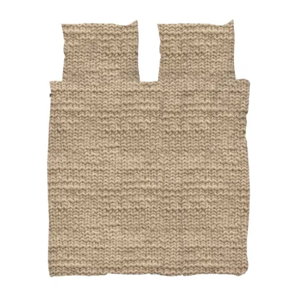 Snurk Twirre Flanel Dekbedovertrek - 140 x 200/220 cm - Sand Beige