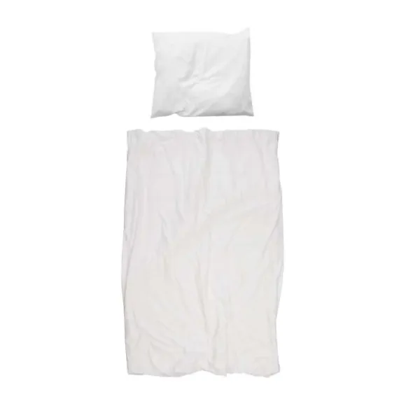 Snurk Uni Flanel Dekbedovertrek White 140 x 200/220 cm