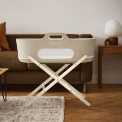 Snuz SnüzBaskit Moses Basket + Stand Set - Dove/Light Grey/Grey