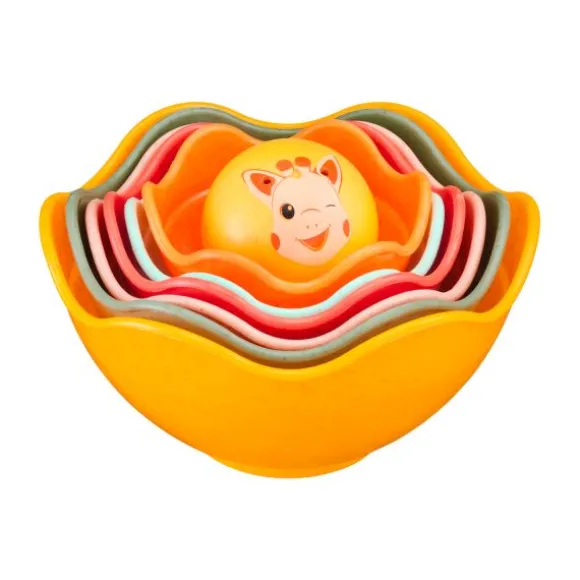 Sophie de Giraf Stapelset - 6 Kommen