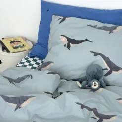 Studio Ditte Dekbedovertrek - Walvis - Junior 120 x 150 Cm