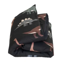 Studio Ditte Dekbedovertrek - Dinosaurus - 140 x 200 cm - Donker