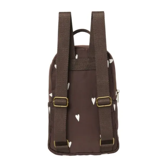 Studio Noos Mini Rugzak - Puffy - Brown Hearts