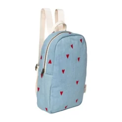 Studio Noos Mini Rugzak - Denim Hearts