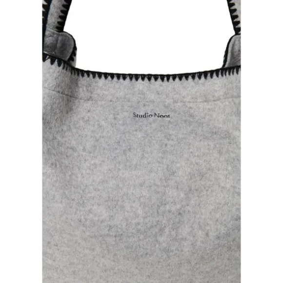 Studio Noos Wool Look Mom Bag - Grey
