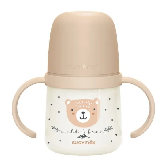 Suavinex Wild & Free Beker Met Handvaten - 150ml - 6Mnd+ - Blauw
