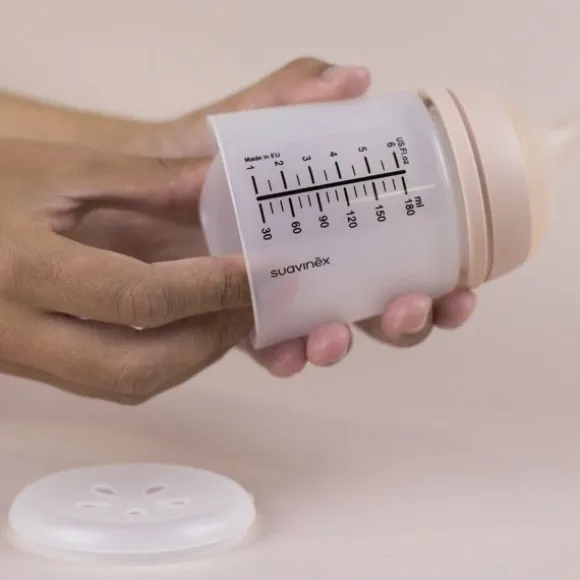 Suavinex Zero Zero Anti-Koliek Fles Borstvoeding - One Size - 180ml - Light