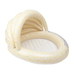 Swim Essentials Kinderzwembadje - Florish Yellow Canopy - Ø100 cm