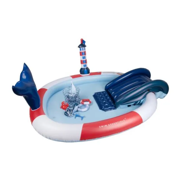 Swim Essentials Whale Adventure Zwembad Red / White