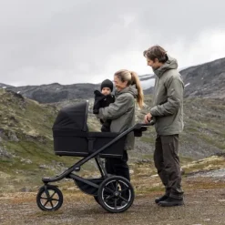 Thule Urban Glide 3 Kinderwagen 3-in-1 - Mist Green | Thule Maple Autostoeltje - Black | Autostoel Adapters