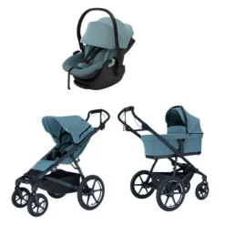 Thule Urban Glide 4 Kinderwagen 3-in-1 - Black | Thule Maple Autostoeltje - Black