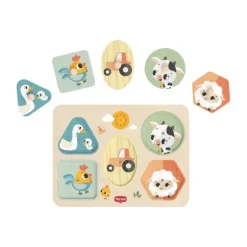 Tiny Love Farmers Funday Muziek Puzzel - Hout
