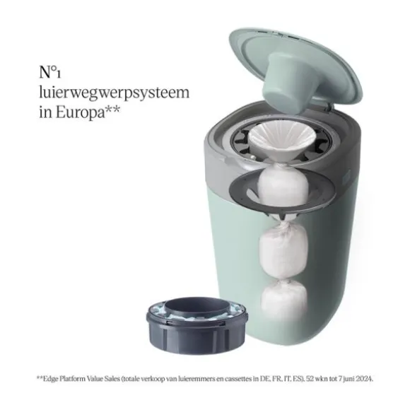 Tommee Tippee Sangenic Twist & Click Luieremmer - ECO - Groen