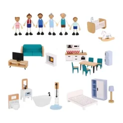 Tooky Toy Poppenhuis - Hout