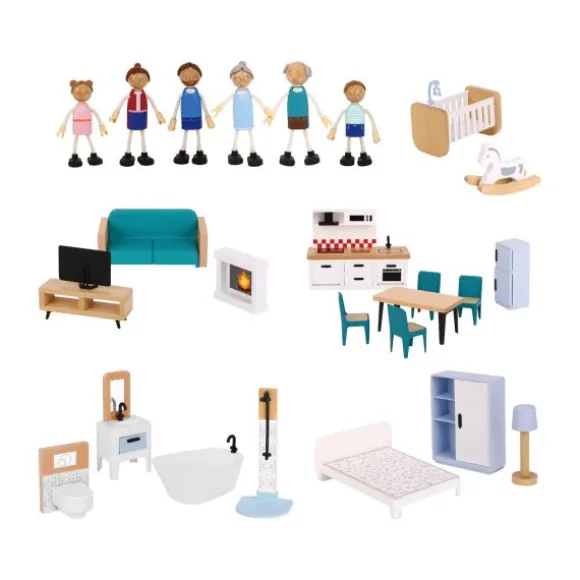 Tooky Toy Poppenhuis - Hout