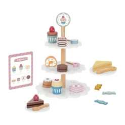 Tooky Toy Toetjes Etagère - Hout