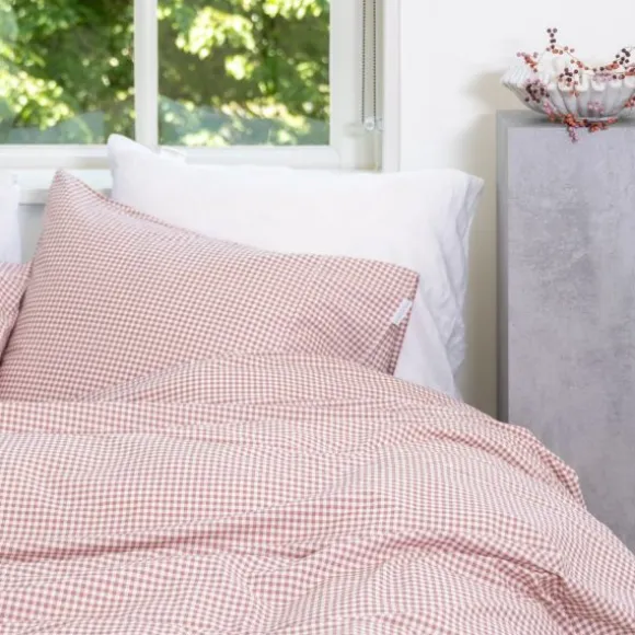Town & Country Gingham Dekbedovertrek - 140 x 220 cm - Rosewood
