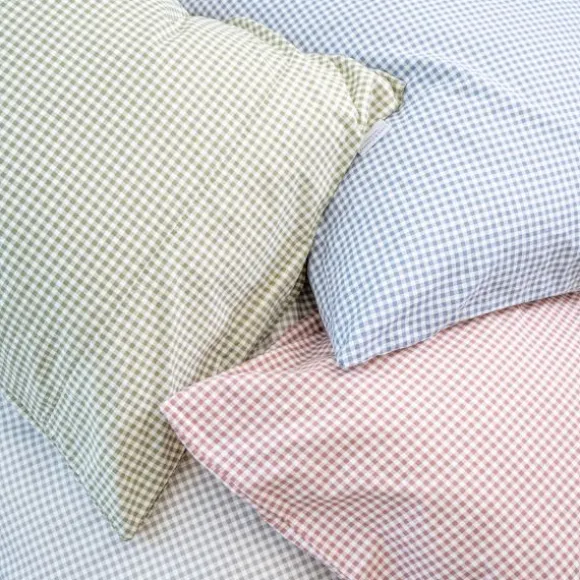 Town & Country Gingham Dekbedovertrek - 140 x 220 cm - Rosewood