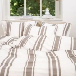 Town & Country Kinsley Dekbedovertrek - 140 x 220 cm - Taupe