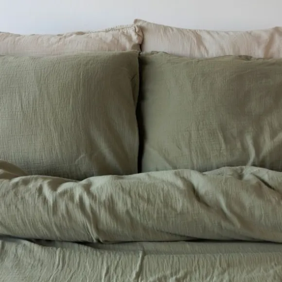 Town & Country Mousseline Dekbedovertrek - 200 x 220 cm - Zand