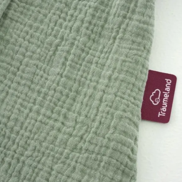 Träumeland Zomerslaapzak Liebmich - Cotton Muslin - Sage Green - 60 cm