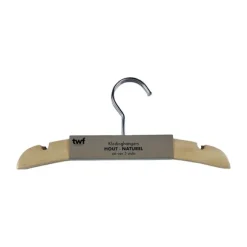TWF Kledinghanger - 3 Stuks - Hout Clay