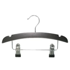 TWF Kledinghanger Met Clips - 3 Stuks - Hout Wit