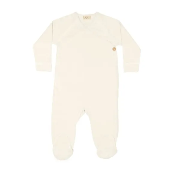 UAUA Kimono Met Voetjes Crema 3-6 Mnd