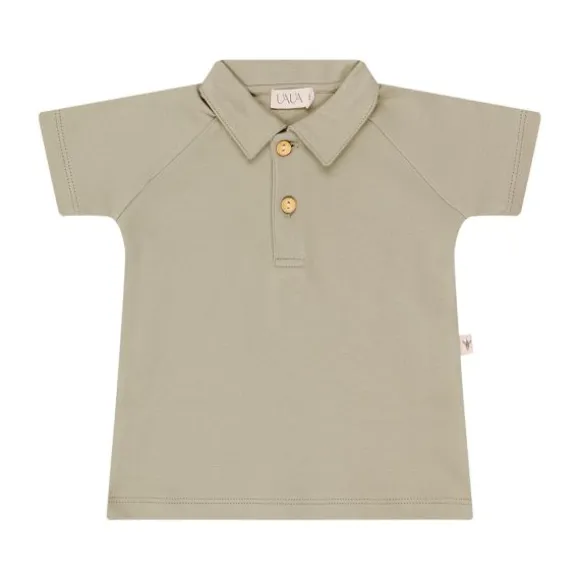 UAUA Polo T-Shirt Korte Mouwen - Newborn - Oceano