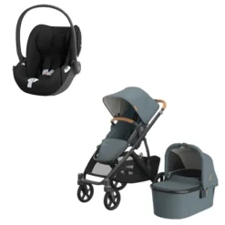 UPPAbaby VISTA V3 Kinderwagen 3-in-1 - Jake | Cybex Cloud T Plus Autostoeltje | Cybex Base T
