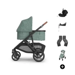 UPPAbaby VISTA V3 Kinderwagen Bundel - Evelyn | Dubatti by Römer Babysafe Pro Autostoeltje | Dubatti by Römer Vario Base 5Z