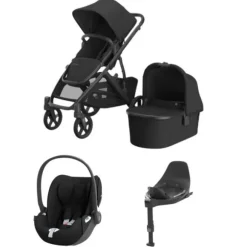 UPPAbaby VISTA V3 Kinderwagen 4-in-1 - Theo | Cybex Cloud T Plus Autostoeltje | Cybex Base T