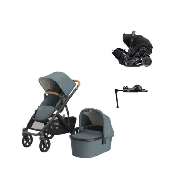 UPPAbaby VISTA V3 Kinderwagen 4-in-1 - Theo | Doona X Autostoeltje | Doona X Isofix Base