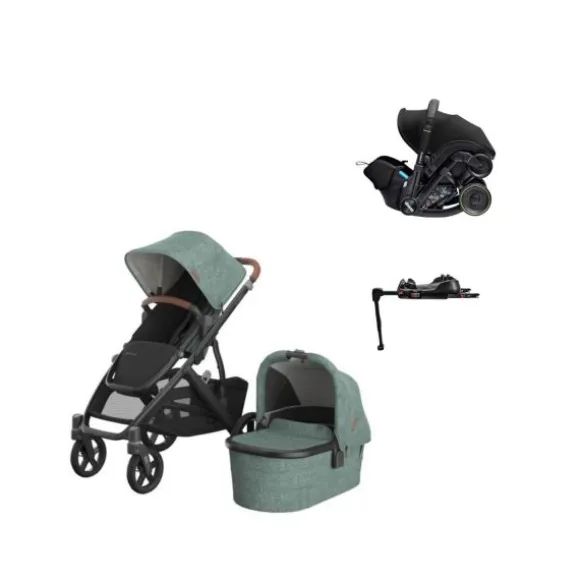 UPPAbaby VISTA V3 Kinderwagen 4-in-1 - Theo | Doona X Autostoeltje | Doona X Isofix Base