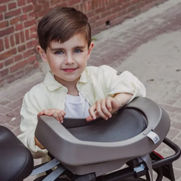 Urban Iki Junior Fietsstoeltje MIK HD - Bincho Black/Inaho Beige