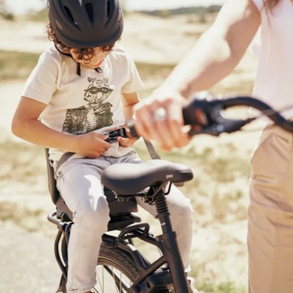 Urban Iki Junior Fietsstoeltje MIK HD - Bincho Black/Inaho Beige