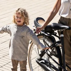 Urban Iki Junior Fietszitje - Bincho Black / Kurumi Brown