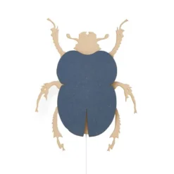Van Tjalle en Jasper Beetle Muurlamp - Naturel / Blue