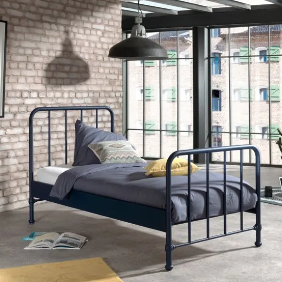 Vipack Bronxx Bed Metaal Denim 90 x 200 cm