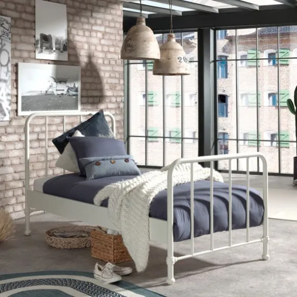 Vipack Bronxx Bed Metaal Denim 90 x 200 cm