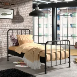 Vipack Bronxx Bed Metaal Denim 90 x 200 cm