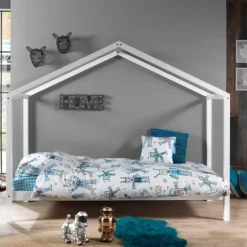 Vipack Dallas Huisbed Zonder Hekje Wit 90 x 200 cm