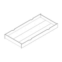 Vipack Erik Bedlade Wit 90 x 200 cm