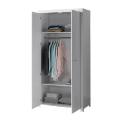 Vipack Erik Kledingkast Wit 2-Deurs