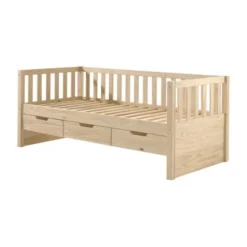 Vipack Fritz Kajuitbed Met Laden Milky Pine 90 x 200 cm