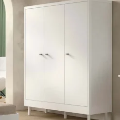 Vipack Kleerkast 3-Deurs - Forrest Beuk - Wit