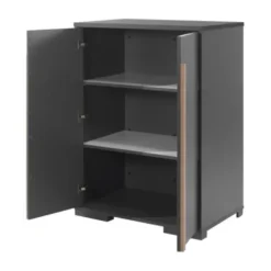 Vipack London Opbergkast Antraciet 2-Deurs