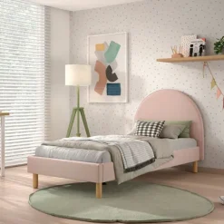 Vipack Moon Bed - 90 x 200 cm - Boucle Groen