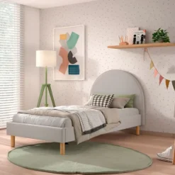 Vipack Moon Bed - 90 x 200 cm - Boucle Groen